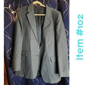 Vintage Men's Size L Levi Strauss Suit Jacket in Grey